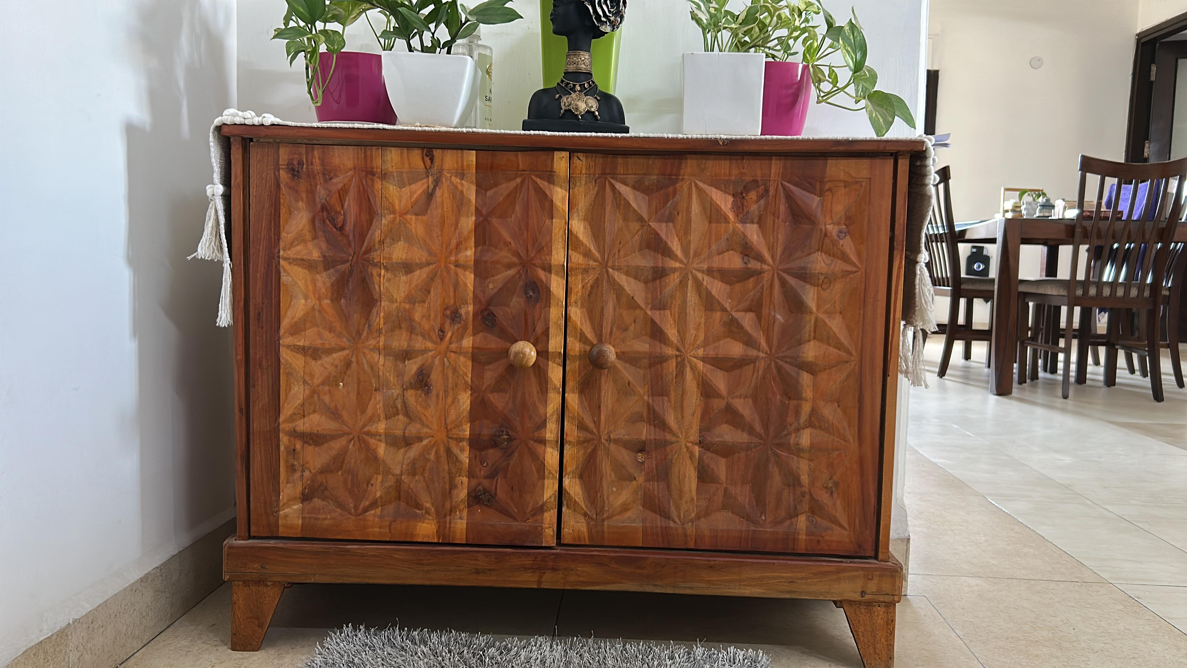 Sheesham Wood Shoe Rack