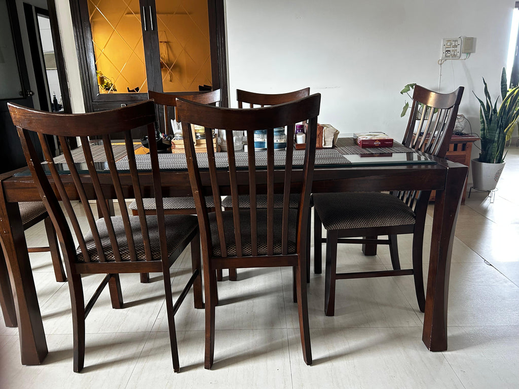 Solid Wood Dining Table (6 seater)