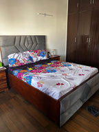 Sheesham wood queen bed