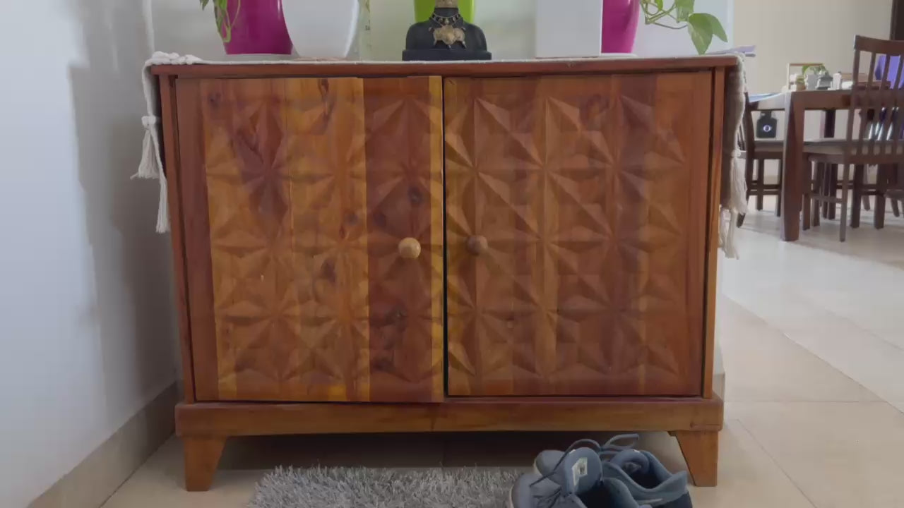 Sheesham Wood Shoe Rack